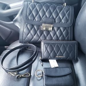 Vera bradley stella leather purse with extras!!